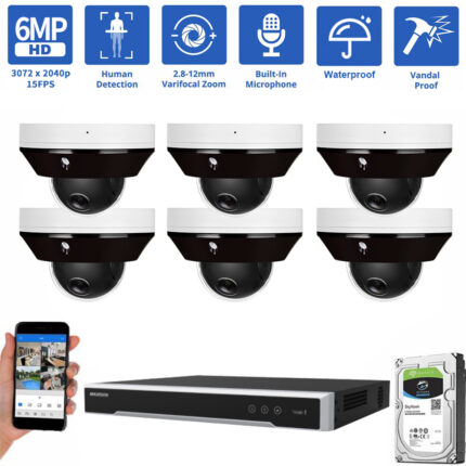 06 cameras kit for residential  A